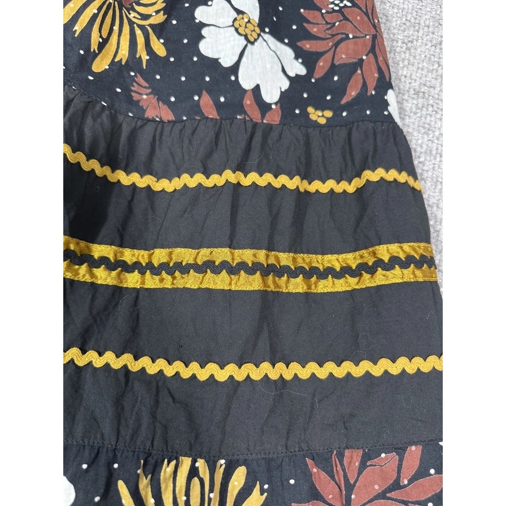 Magic Skirt Womens Small Floral Tiered Y2K Whimsigoth Dark Fairy‎ Forest - Picture 5 of 10